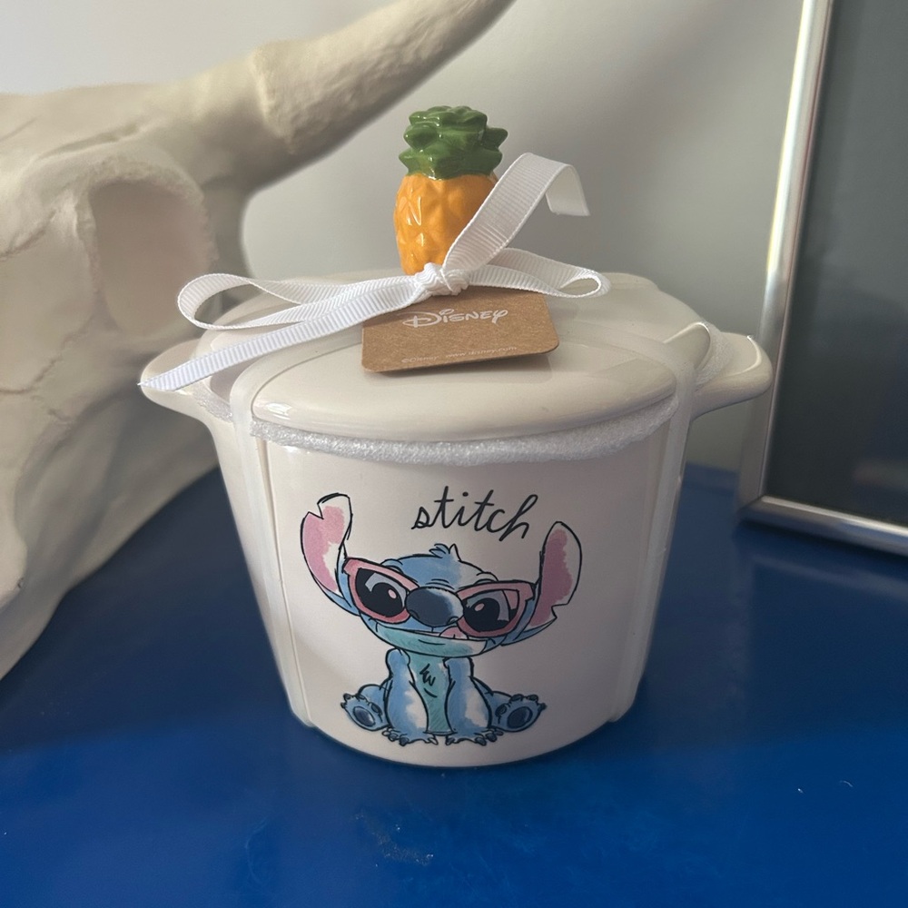 Rae Dunn Disney Lilo & Stitch Stitch Aloha Double Sided Mini Pot Mini Baker